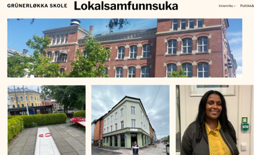 en person som står foran en bygning
